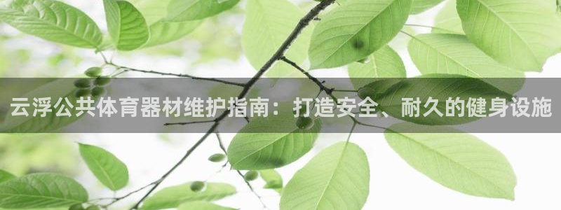 尊龙目前照片：云浮公共体育器材维护指南：打造安全、耐