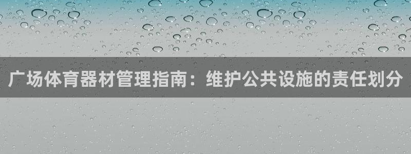 凯时app官网首页：广场体育器材管理指南：维护公共设